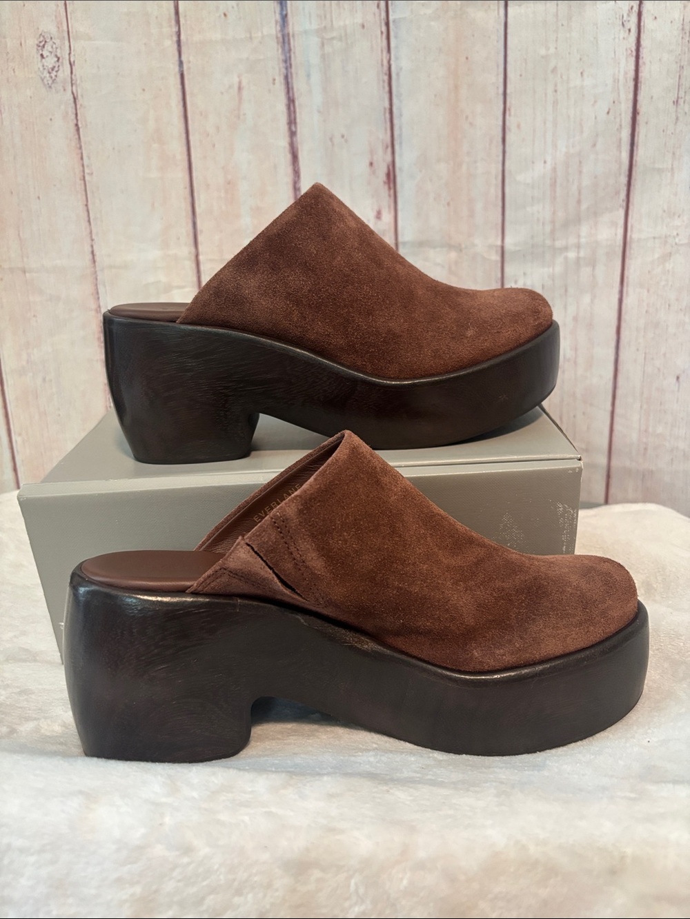 NIB Everlane The Wooden Puffa Clog - Picture 11 of 15
